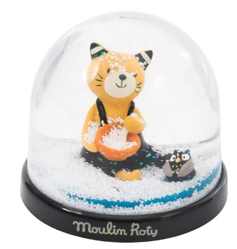 Palla di neve con gatto