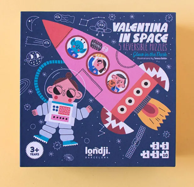 Puzzle Valentina nello spazio