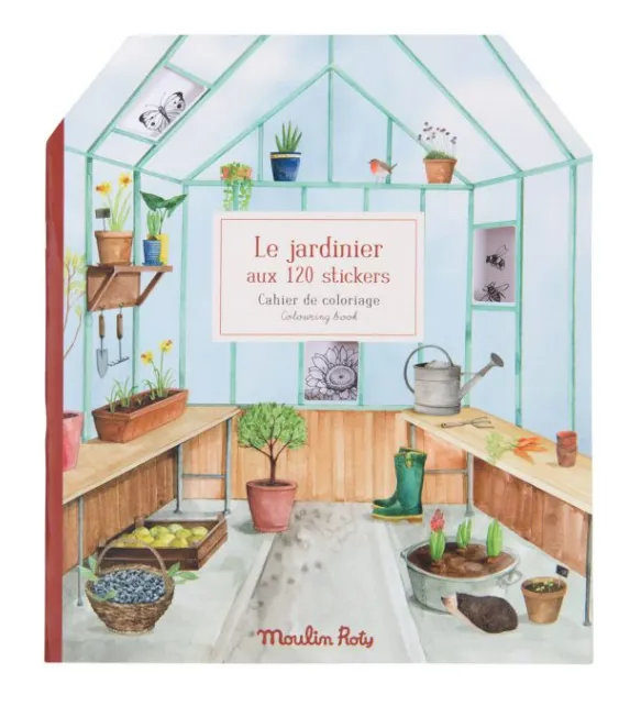Libro da colorare+adesivi - Le Jardin