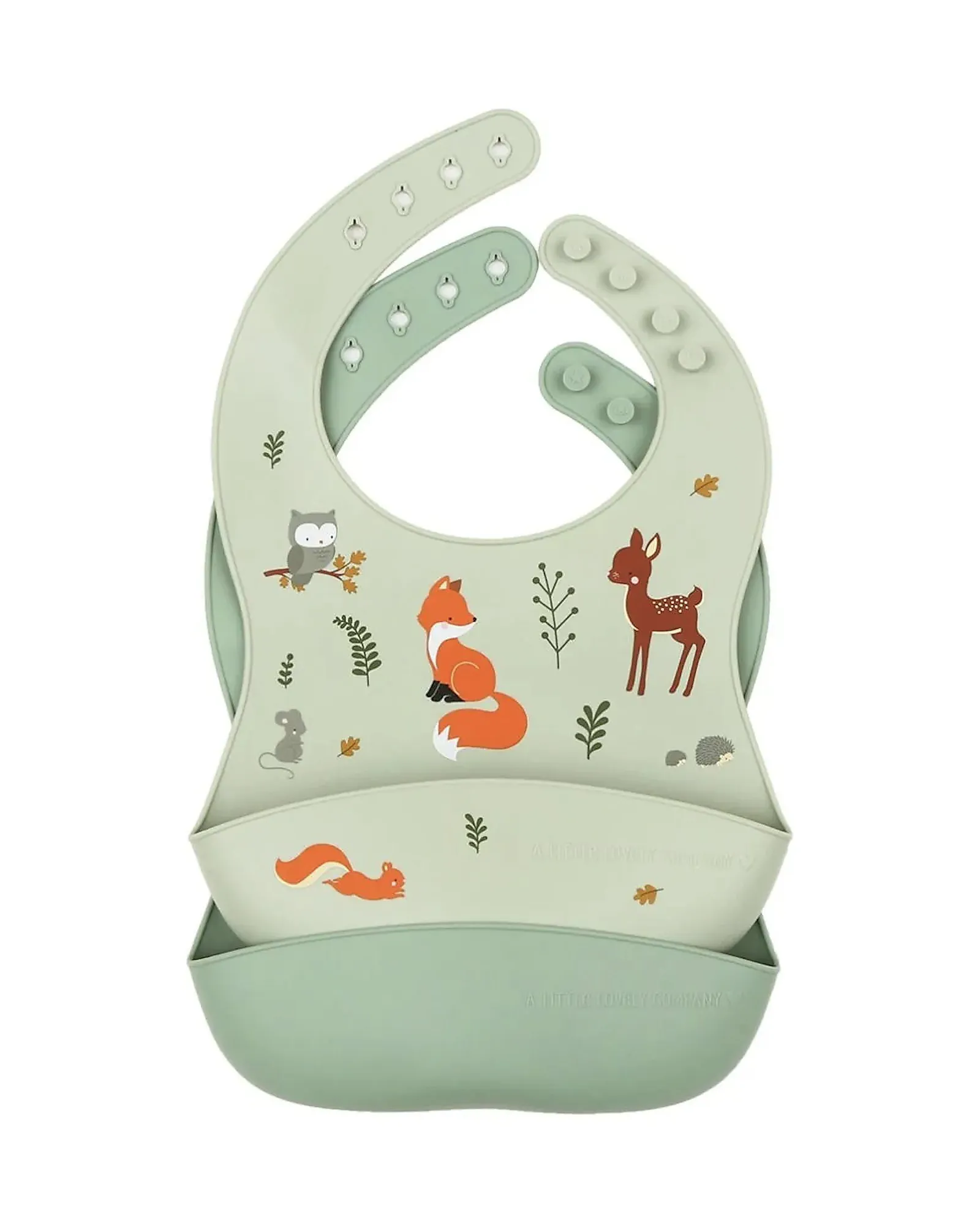 Set 2 bavaglie in silicone - Amici della foresta