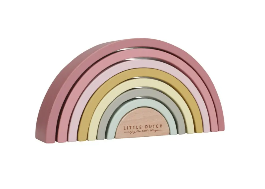 Arcobaleno in legno rosa