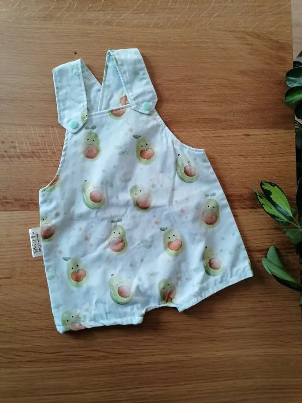 Salopette in cotone avocado taglia 3/6 mesi - 68 cm