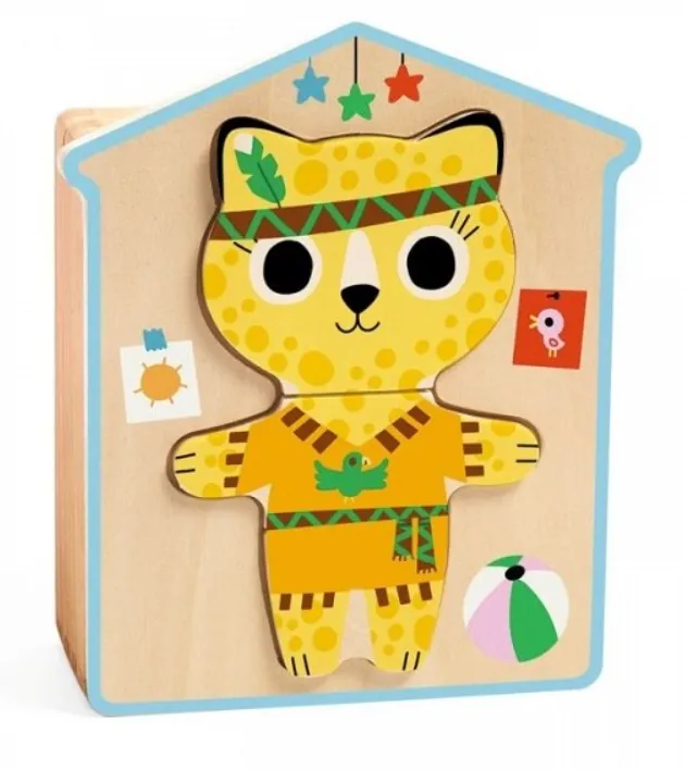 Dressup mix - Puzzle in legno