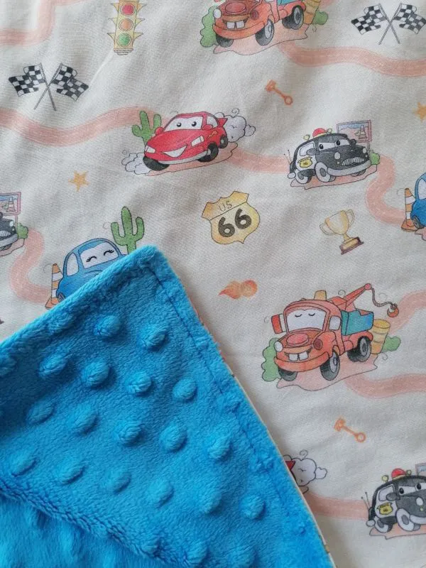 Copertina in cotone e pile "Cars"