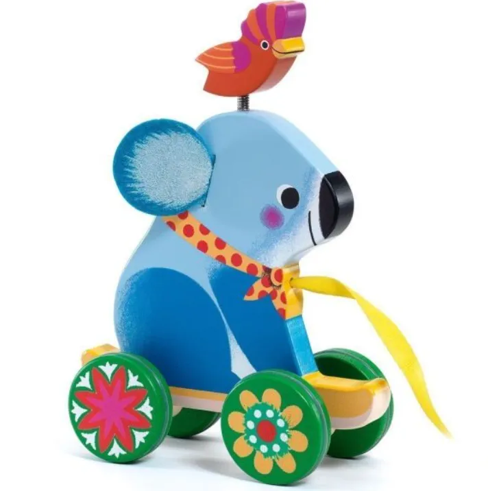 Otto koala gioco da traino in legno