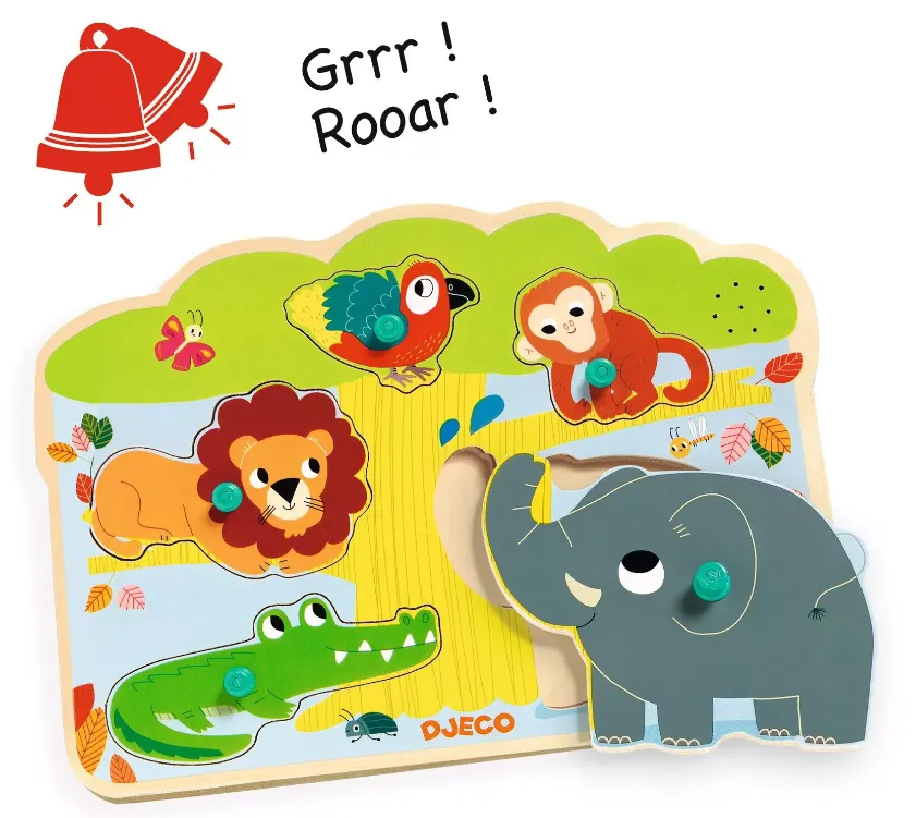 Puzzle ad incastro sonoro Giungla