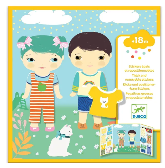 Stickers adesivi attacca e stacca vestiti