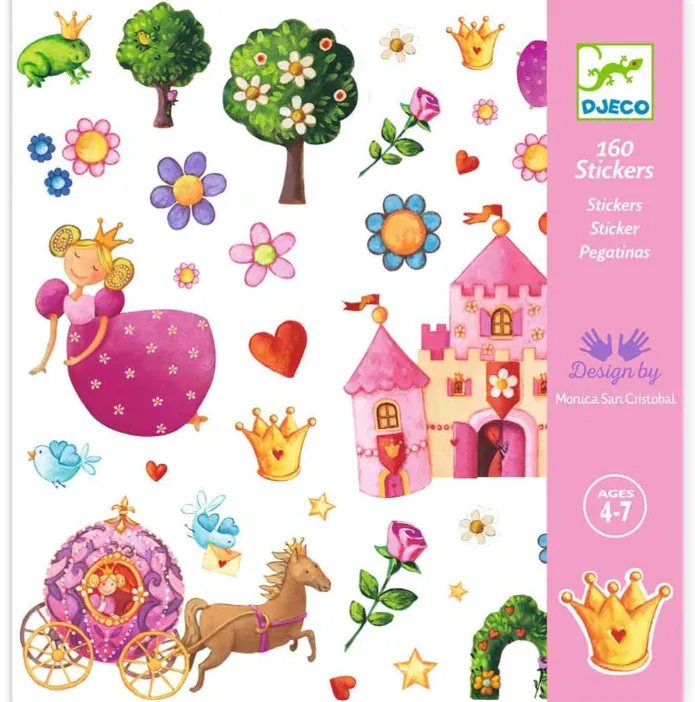 Stickers adesivi Principessa tea party