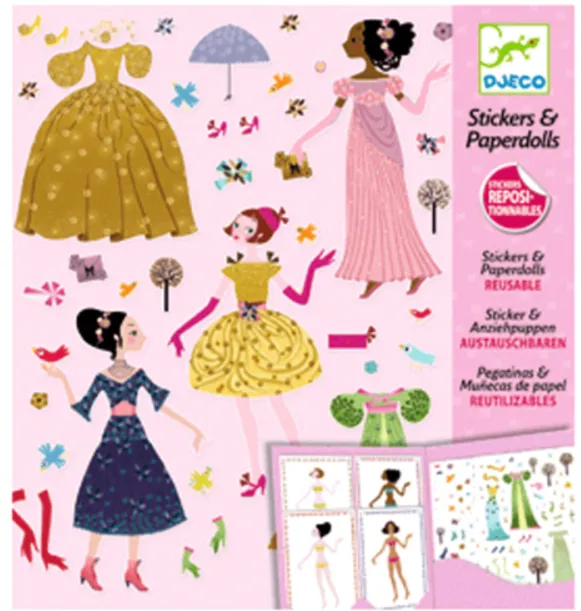 Stickers adesivi riposizionabili - Bambole