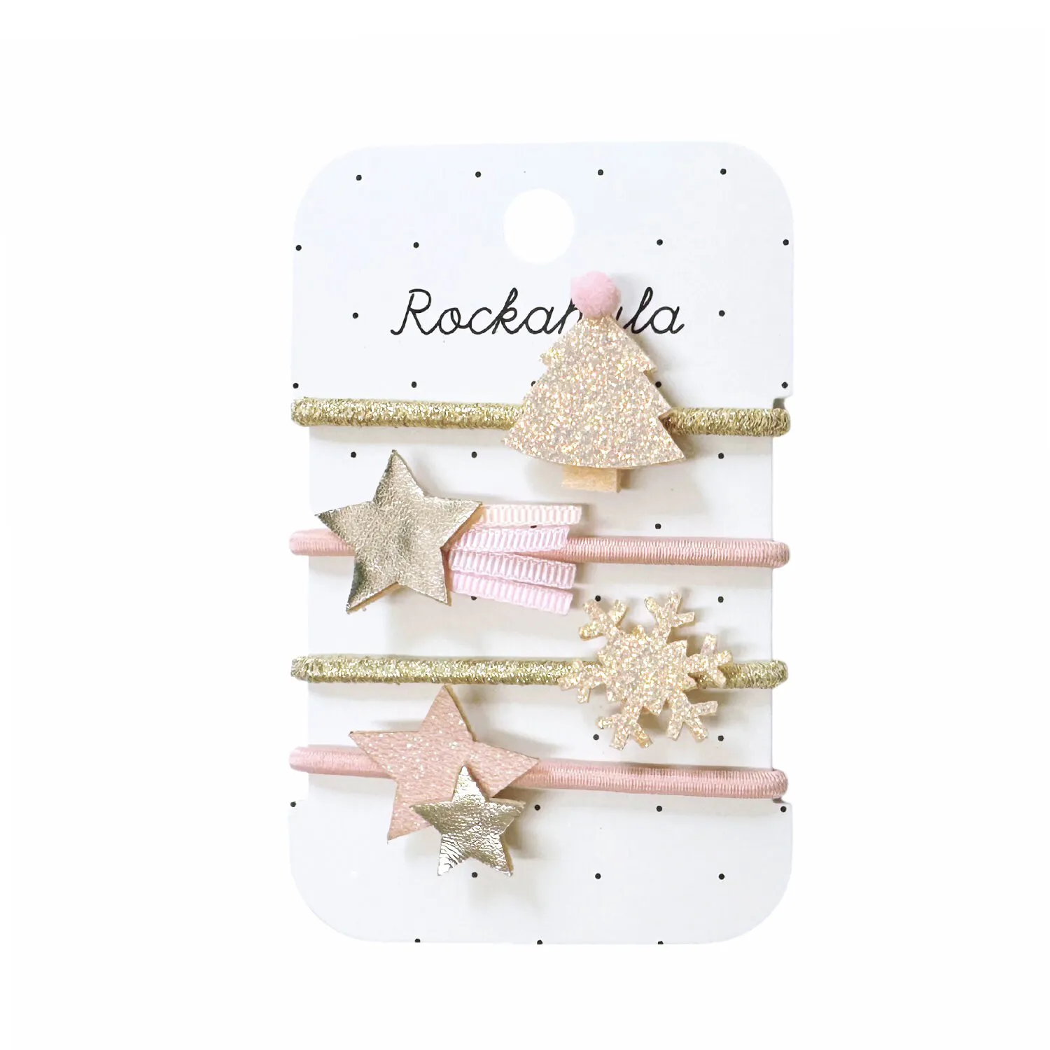 4 elastici stella filante + albero di Natale