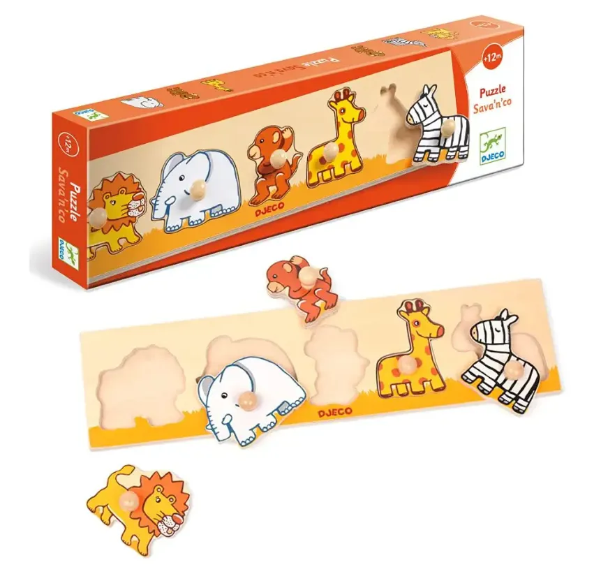 Puzzle Savan'co ad incastro in legno