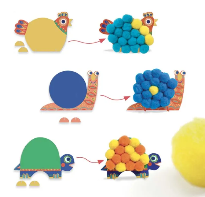 Gioco Pompons Fluffy Animals