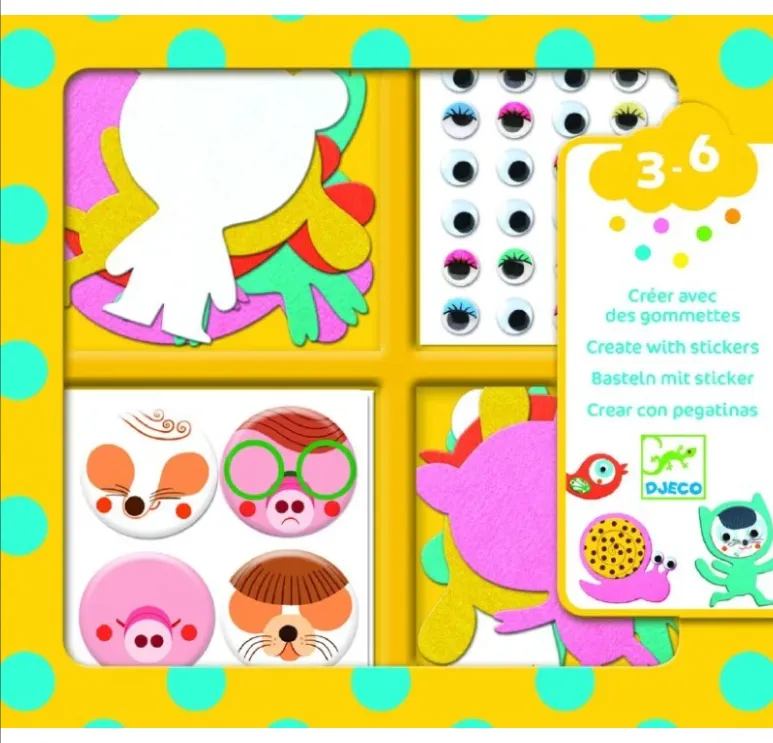 Crea con gli stickers - Animali