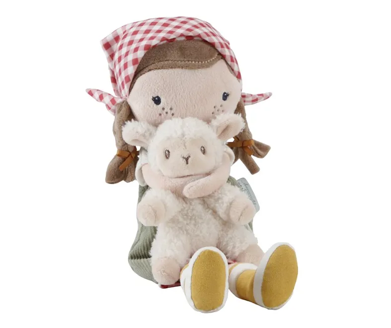 Bambola Rosa con pecorella (35 cm)