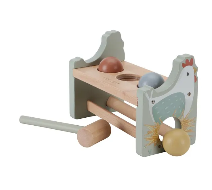 Gioco del martello sulle uova - Piccola fattoria