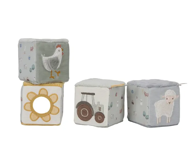 Set di cubi morbidi Piccola fattoria
