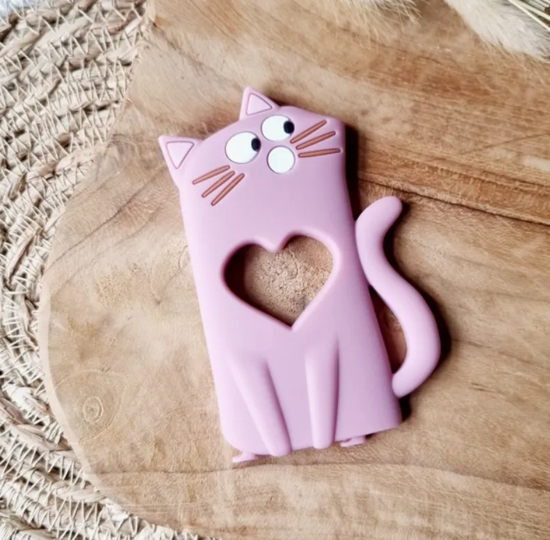 Anello dentizione Gatto rosa scuro