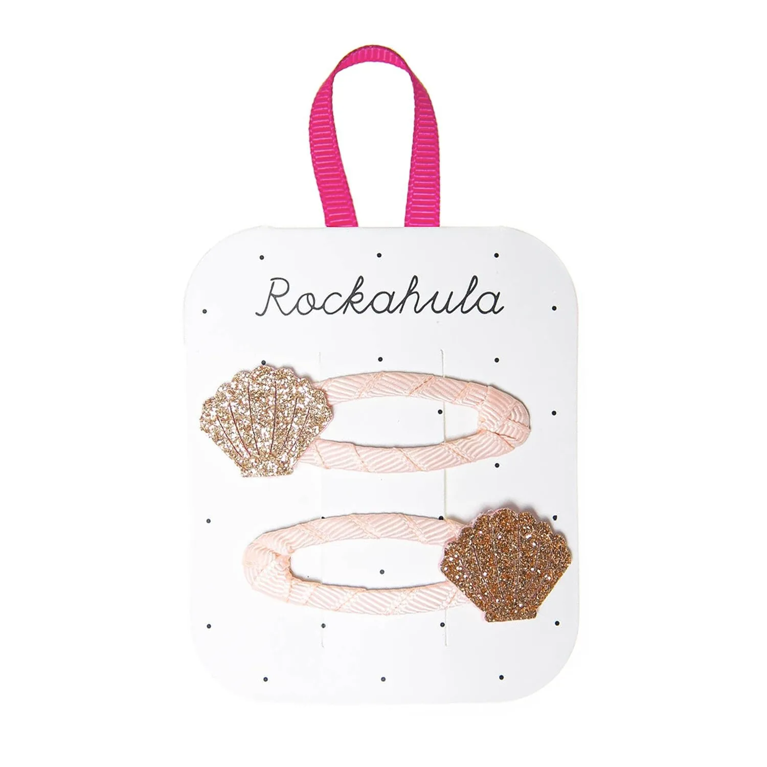 Mollette conchiglie glitter
