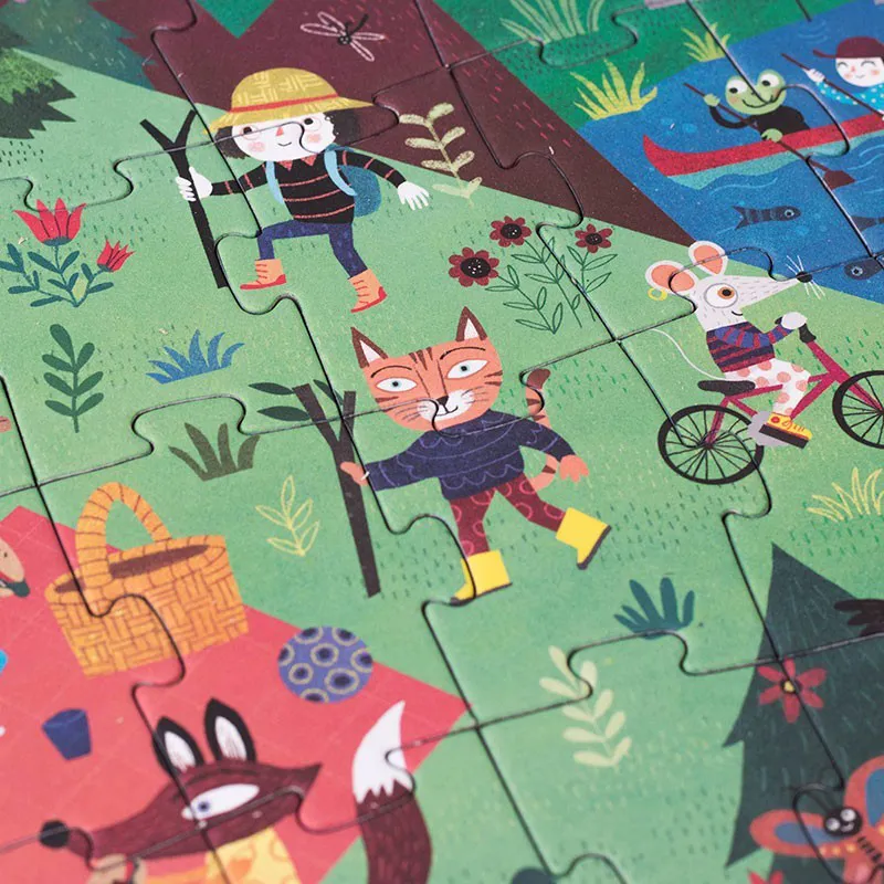 Puzzle reversibile Andiamo in montagna