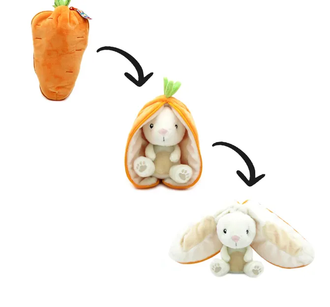 Peluche coniglio nella carota