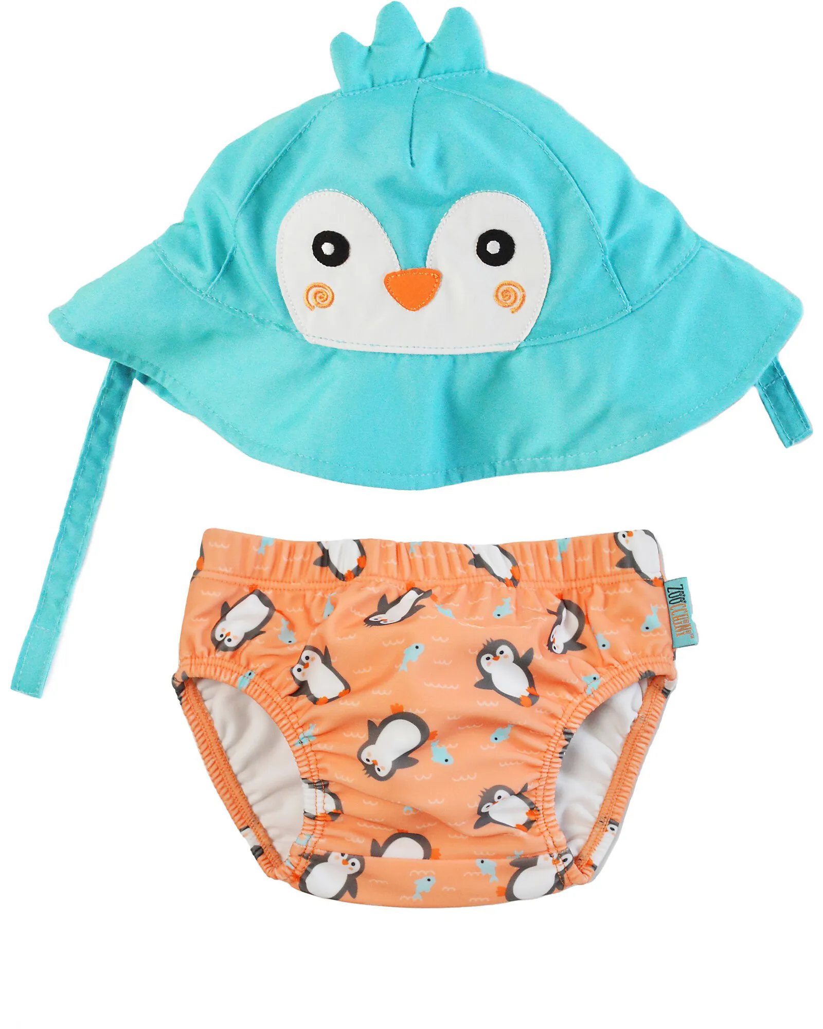 Set PINGUINO costumino contenitivo+cappellino UPF 50+