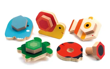 Tournabasic- Gioco in legno da avvitare