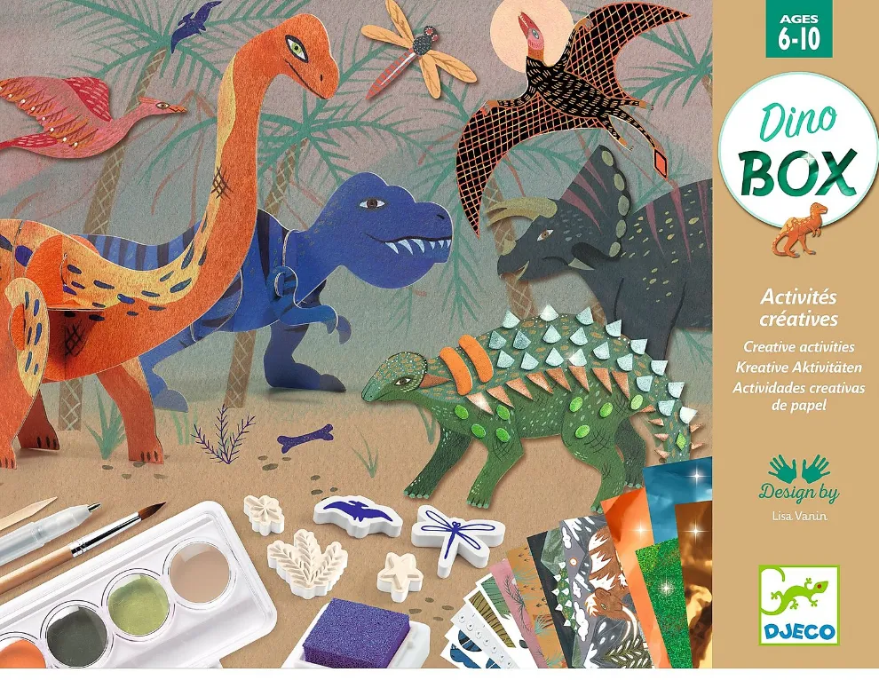 Cofanetto Multiattività Dinosauri 6 attività