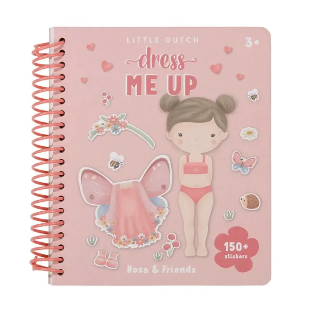 Libro Dress me up con adesivi Rosa & Friends