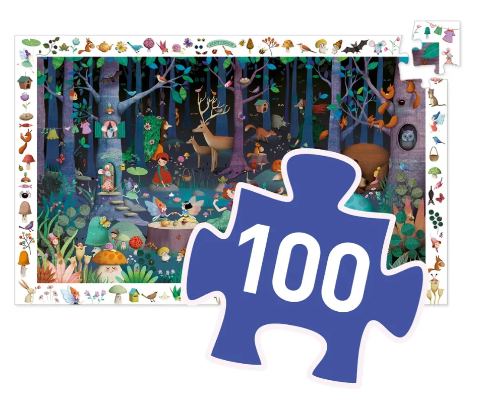 Puzzle di osservazione, La foresta incantata - 100 pezzi