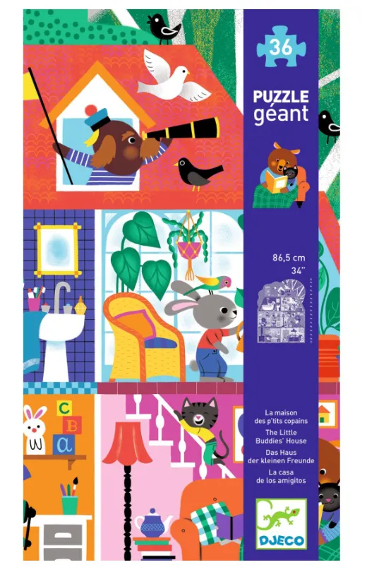Puzzle gigante La casa dei piccoli amici - 36pz