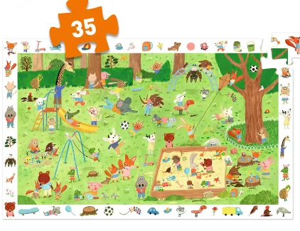 Puzzle di osservazione - Il giardino dei piccoli amici