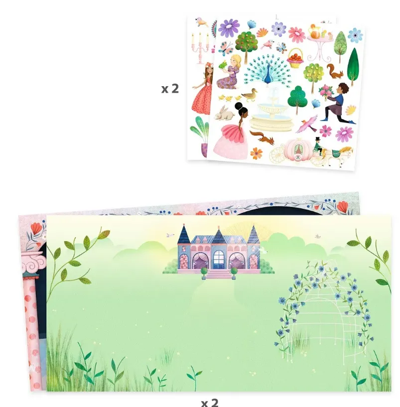 Storie di stickers (riposizionabili) - La vita al castello