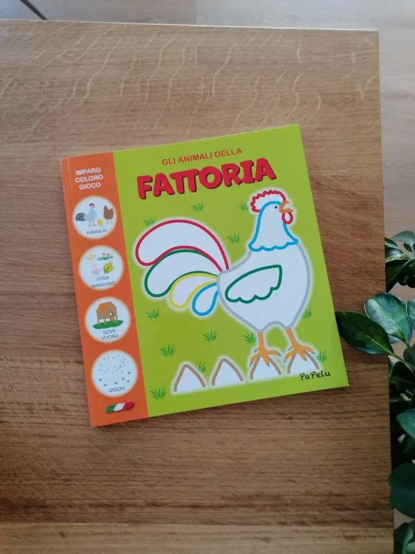 Gli animali della fattoria - Imparo, coloro, gioco - Papelu