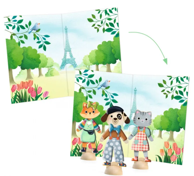 Collage Bonjour Paris - Sitckers/adesivi riposizionabili