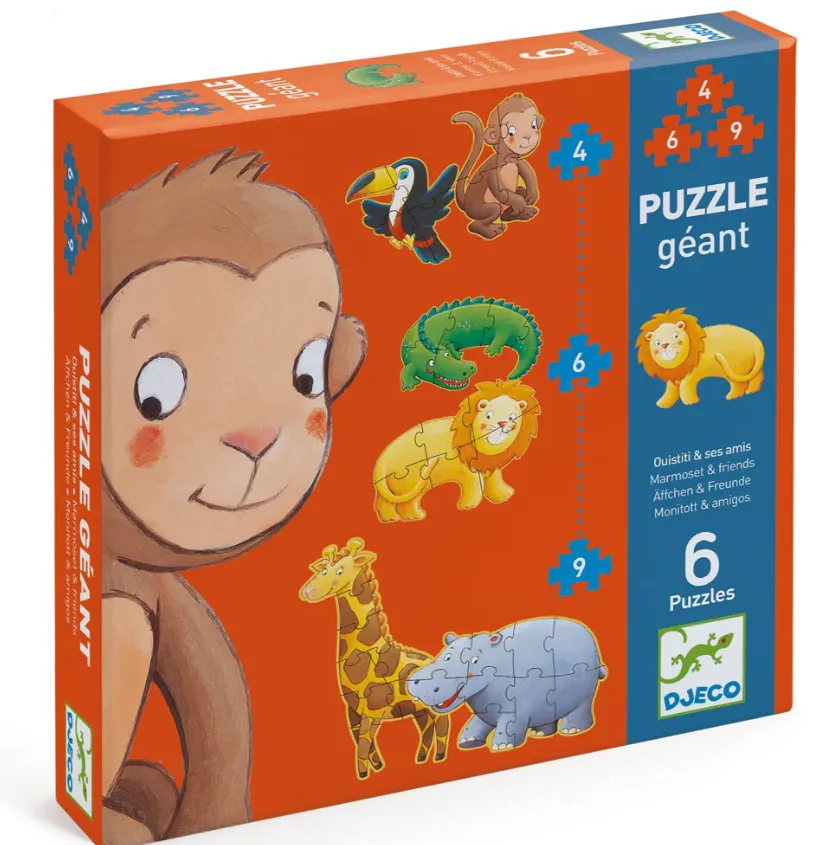 Puzzle progressivo Marmoset & Friends, 38 pz