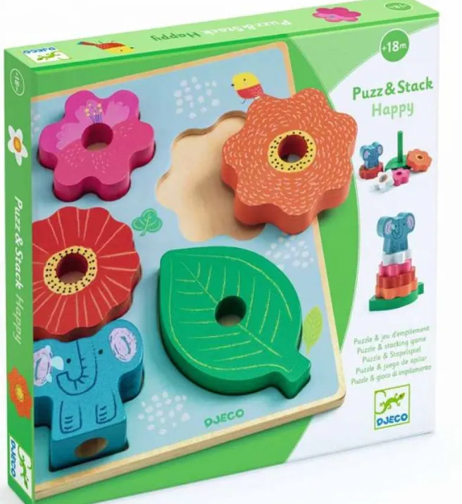 Puzzle in legno Puzz&Stack Happy