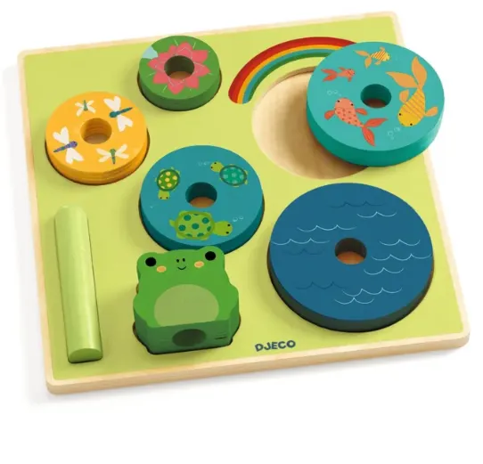 Puzzle in legno Puzz&Stack Rainbow