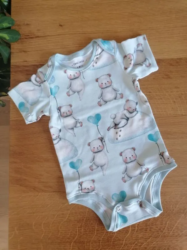 Body taglia 3 mesi - Fantasia Orsetto palloncini