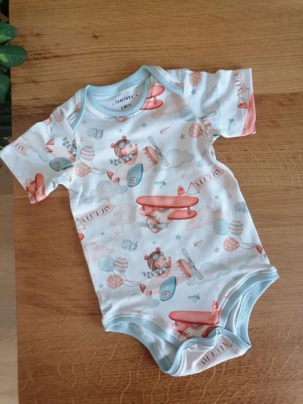 Body taglia 3 mesi - Fantasia Orsetto aviatore