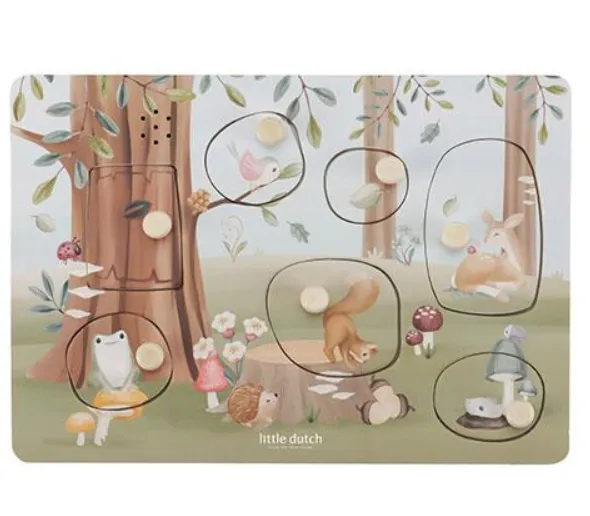 Puzzle in legno sonoro - Amici della foresta