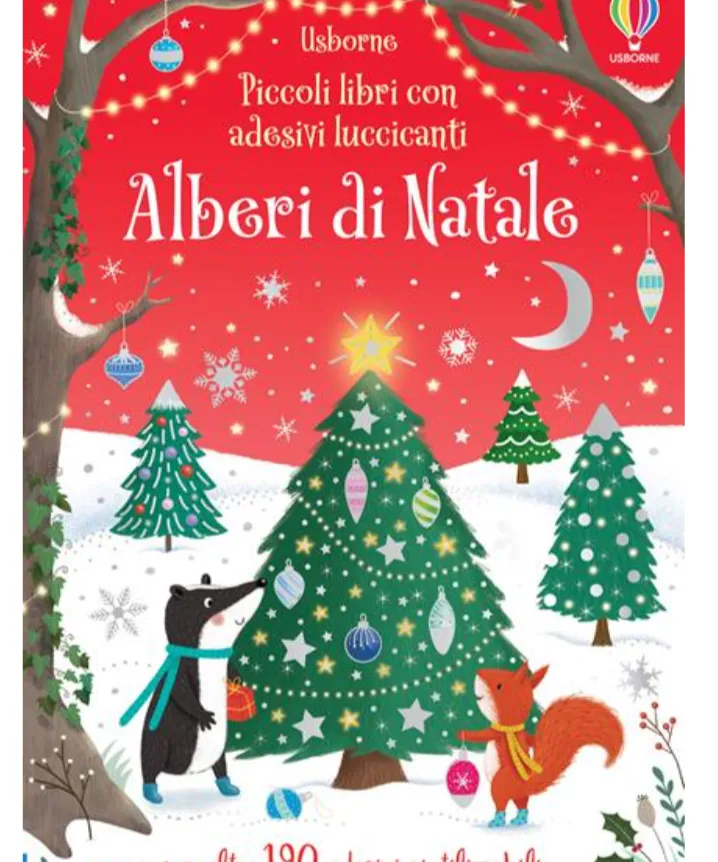 Alberi di Natale - Libro con stickers luccicanti