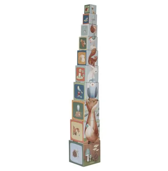 Set di cubi impilabili - Amici della foresta