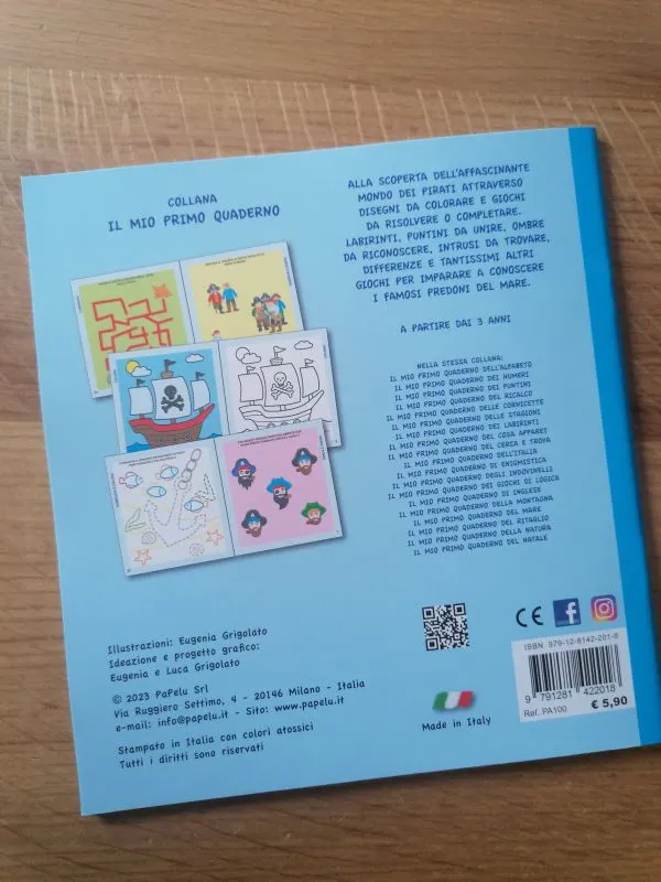 Il mio primo quaderno dei pirati - Papelu