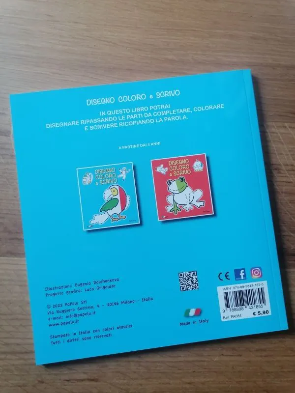 Disegno, coloro e scrivo - Papelu
