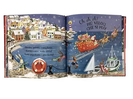 Sulla slitta con Babbo Natale
