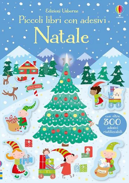 Natale con adesivi