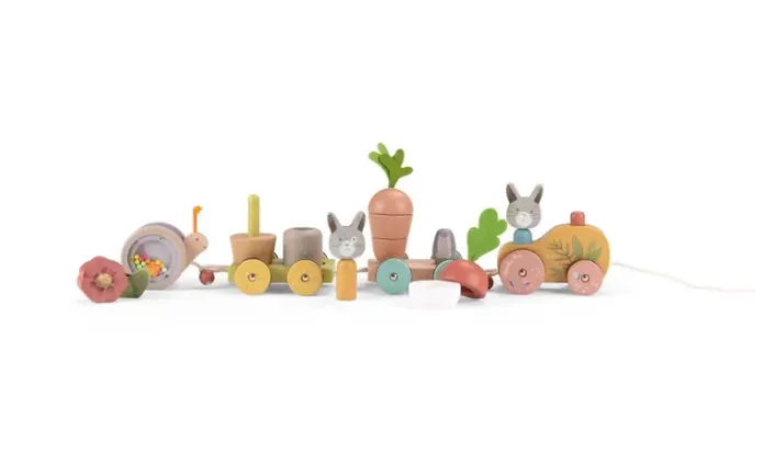 Trenino attività da traino Trois Petits Lapins