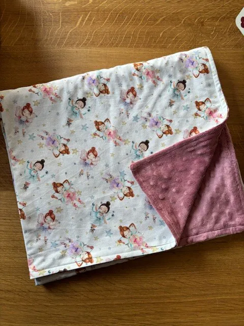 Copertina in pile e cotone Fatine