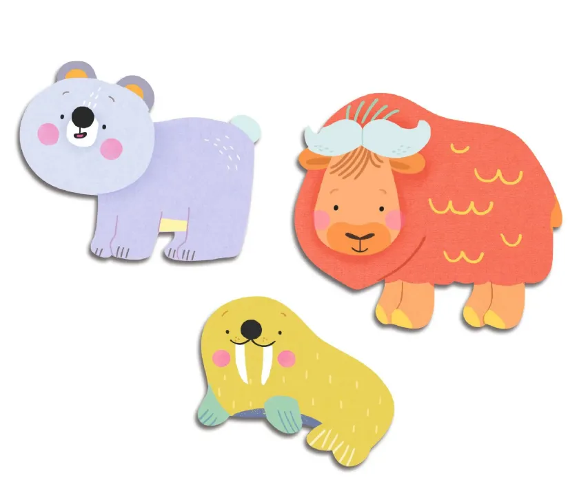 I miei primi adesivi - animali polari