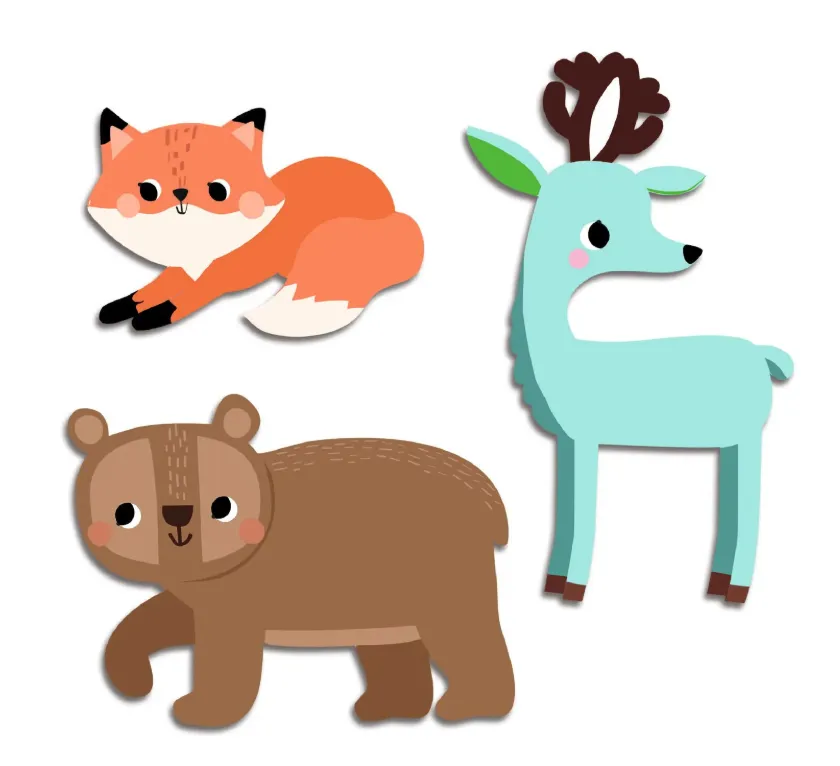 I miei primi adesivi - animali della foresta